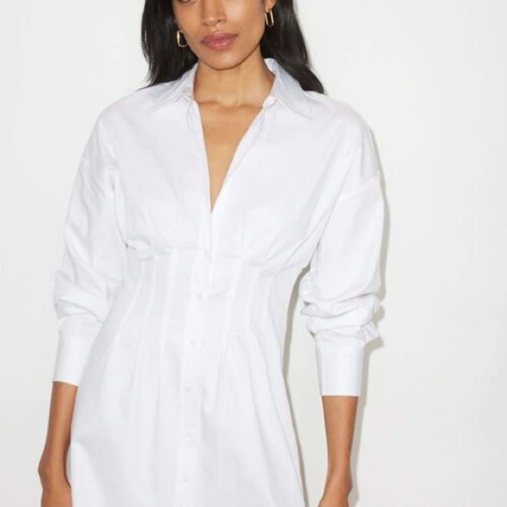 Dynamite White Shirt Dress